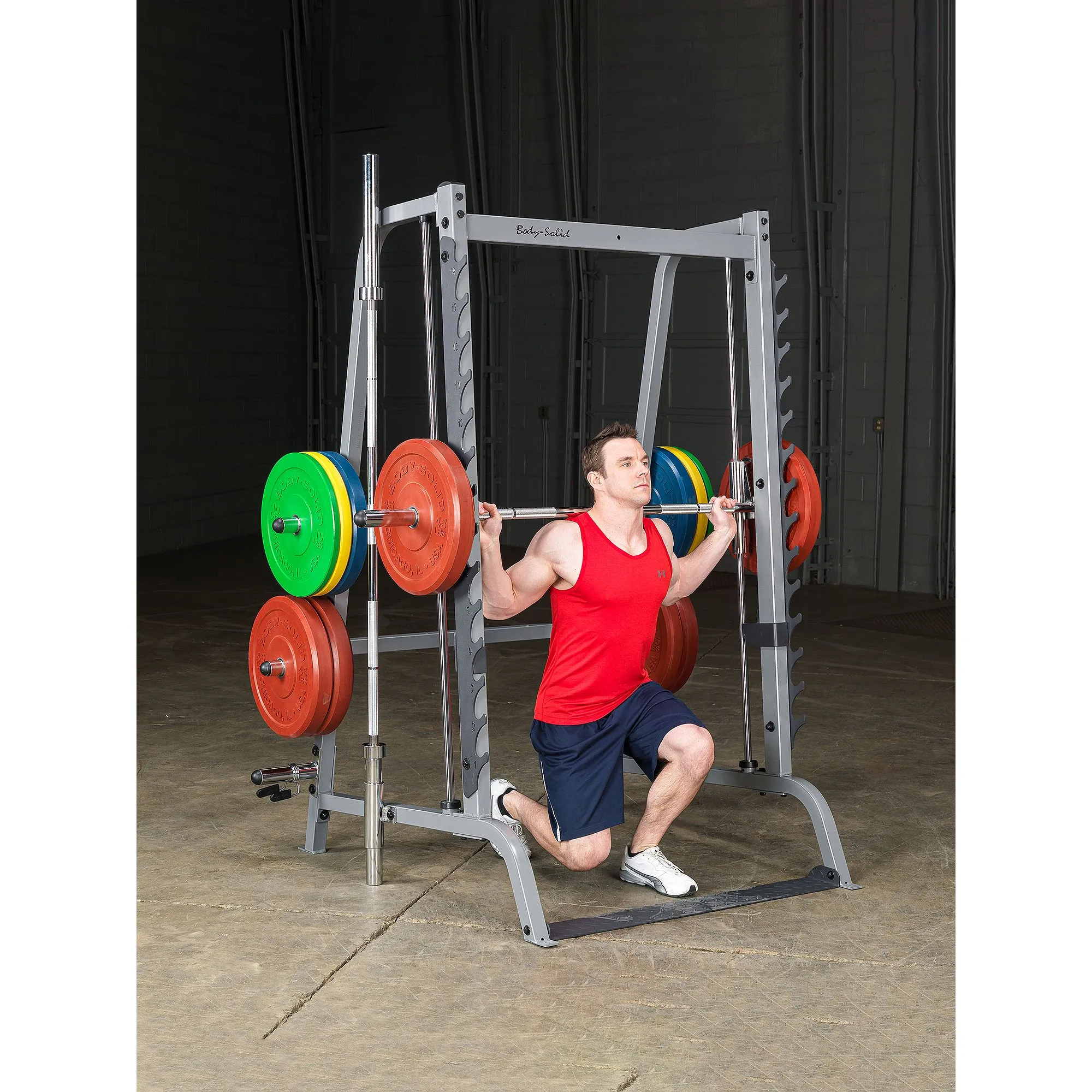 Body-Solid Series 7 Smith Machine with Lat & Pec Attachment - Image 3
