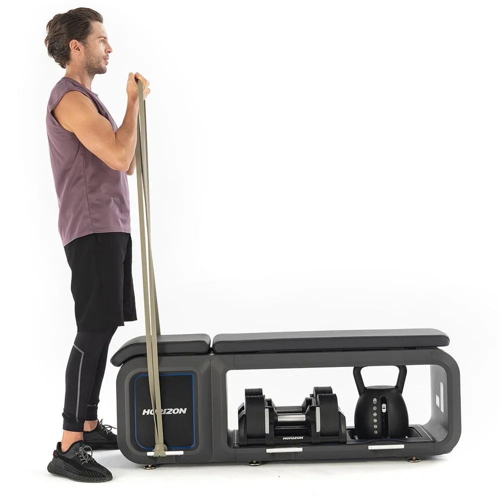 Horizon Fitness All-in-One Adjustable Bench with Dumbbells & Kettlebell - Image 6